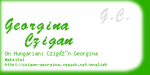 georgina czigan business card